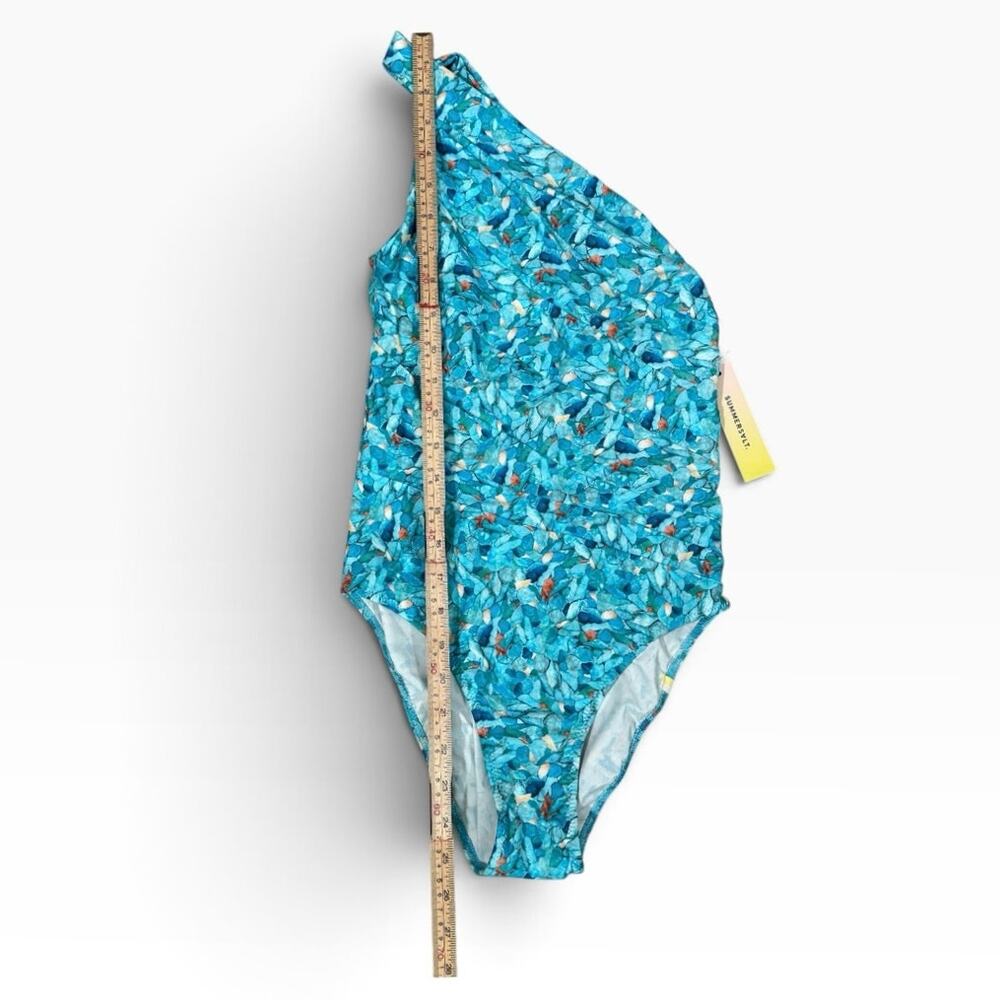 Summersalt The Sidestroke One Piece Swimsuit Blue Isle Size 4 NWT - Picture 9 of 9